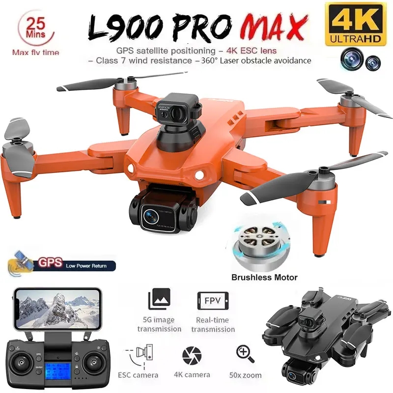L900 Pro MAX GPS Drone 4K Prof - Drone Racing Camera review and price