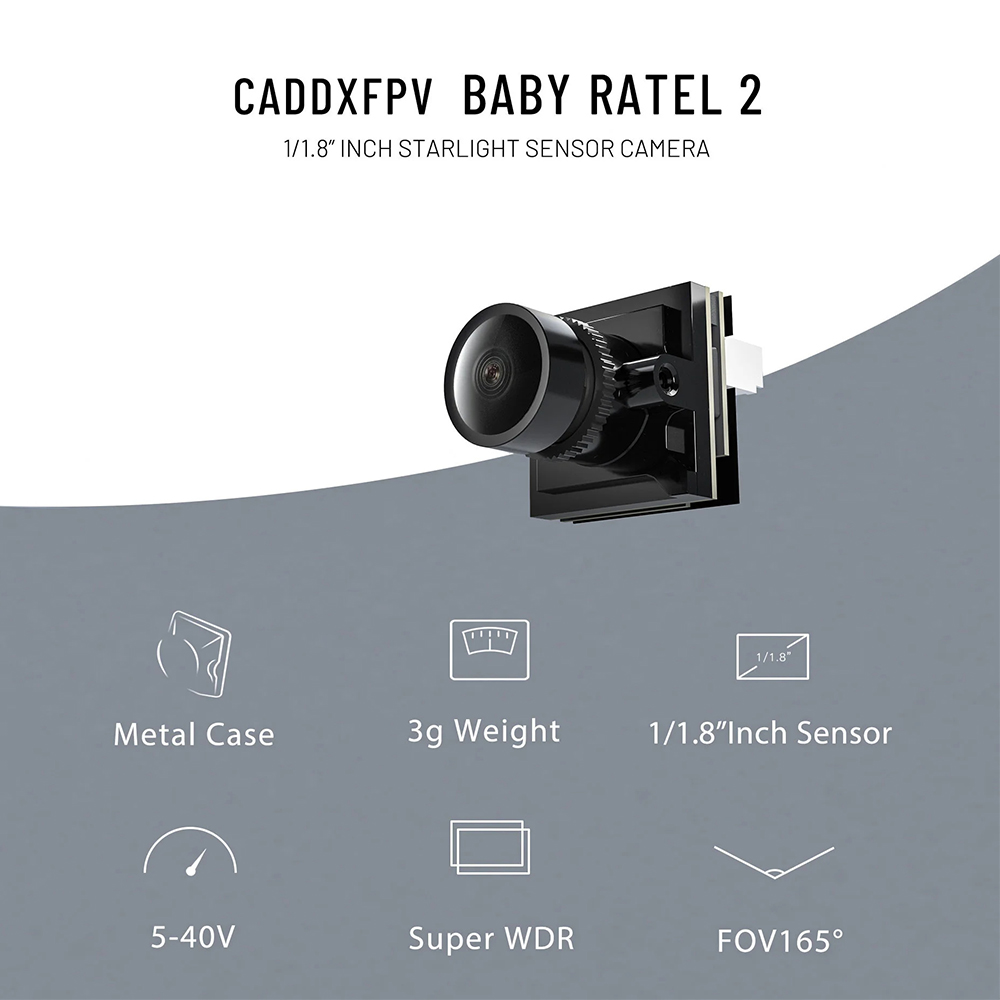 CADDX Micro FPV Camera Ratel 2 - Drone Racing Camera review and price