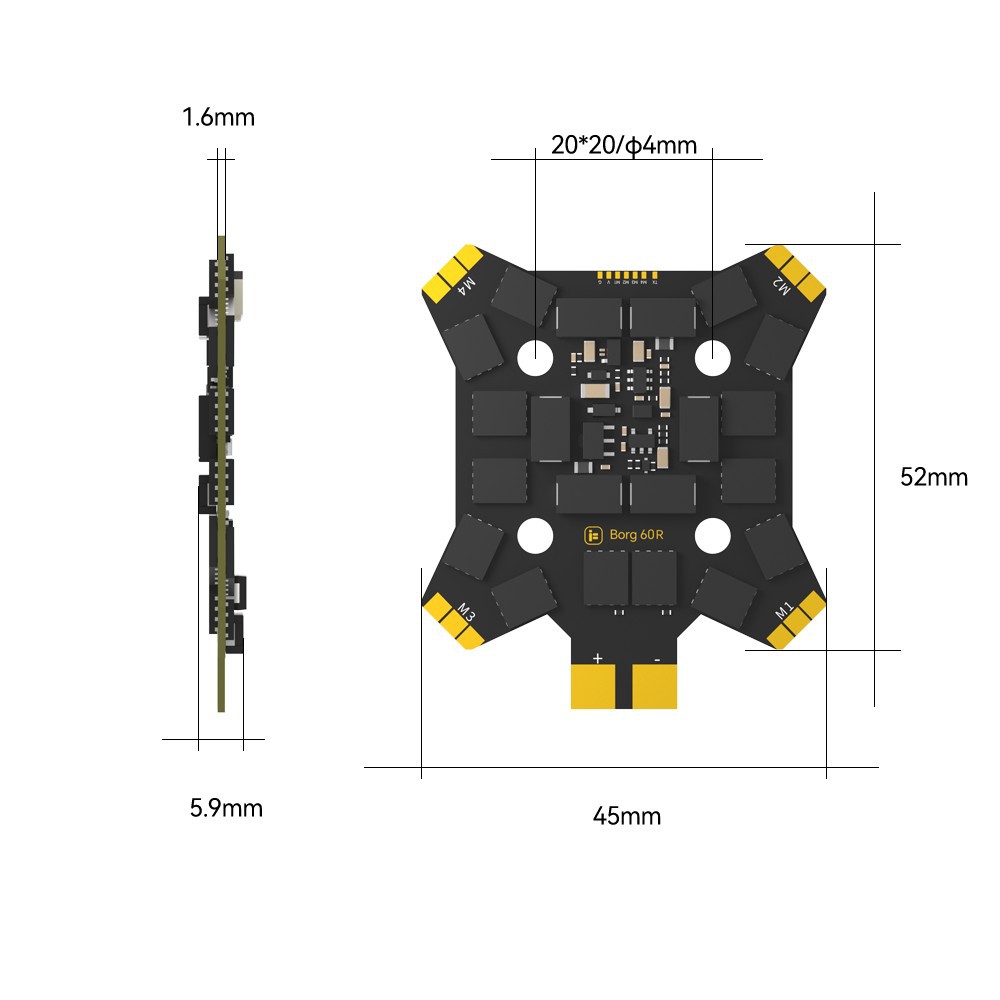 iFlight Borg Mini H7 (ICM42688 - Drone Racing Flight Controller review and price